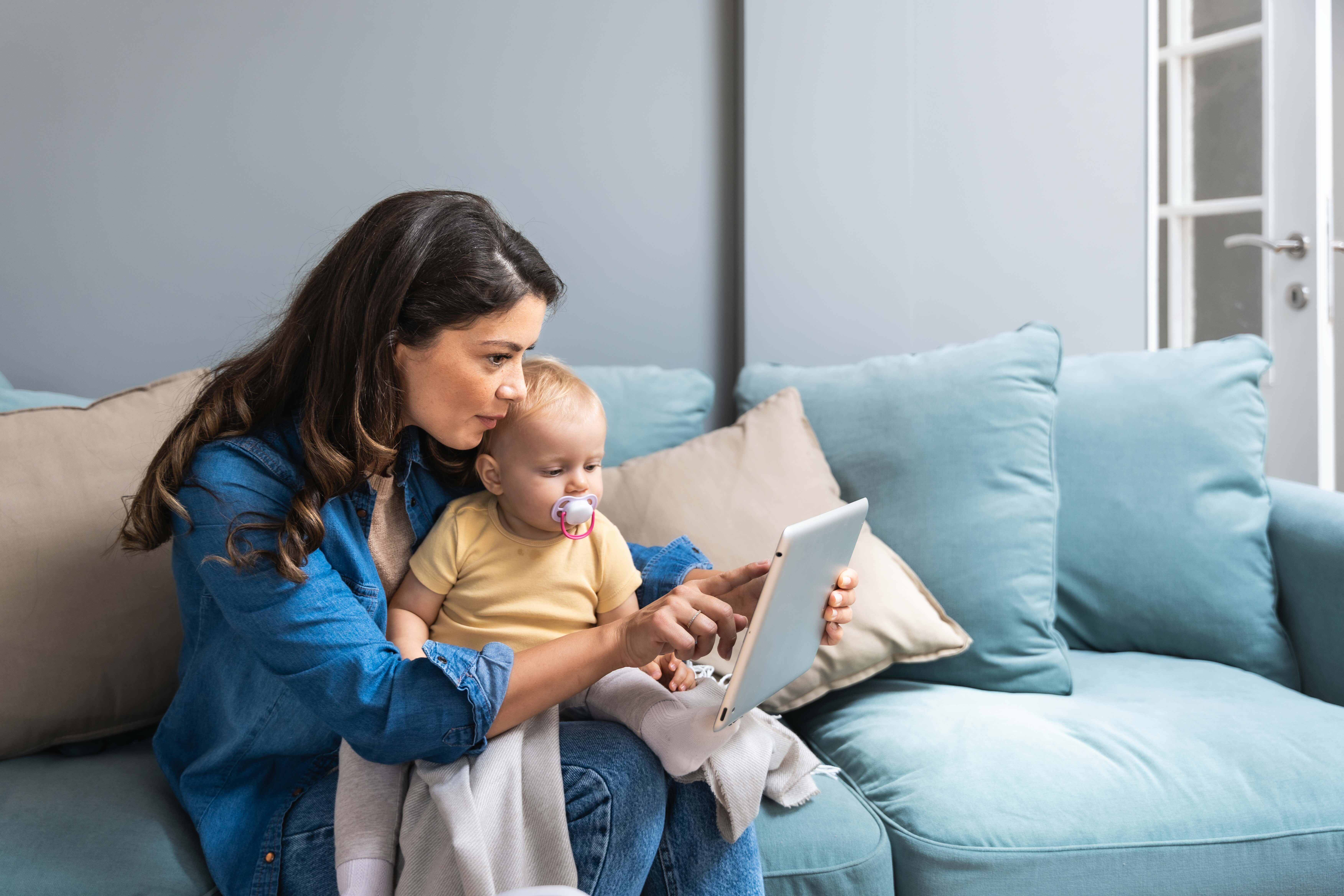 Picture of mother with a baby